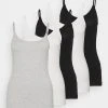 Anna Field 5 PACK - Top - Black/white/mottled Light Grey, Mujer