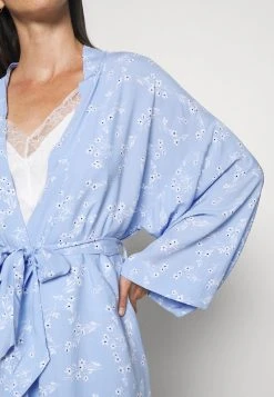 Anna Field LISHA LONG PRINTED ROBE - Albornoz - Blue Denim, Mujer -Anna Field Ventas 2022 f752b5ff521a49f8aa9ca80162383eee