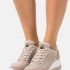 Anna Field LEATHER MIX - Zapatillas - Beige, Mujer
