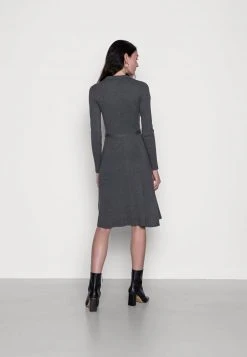 Anna Field POLO MIDI DRESS - Vestido De Punto - Mottled Dark Grey, Mujer -Anna Field Ventas 2022 ffdb30c4e6c145f8ad15cec7d371c840